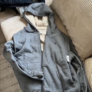 Amazon Essentials Gray Zip-Up Men's Sweater